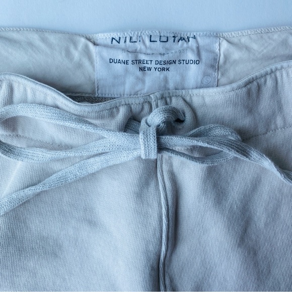 Nili Lotan Kiki Cream Wide Leg French Terrycloth Sweatpants Size Small (S) - Picture 8 of 11